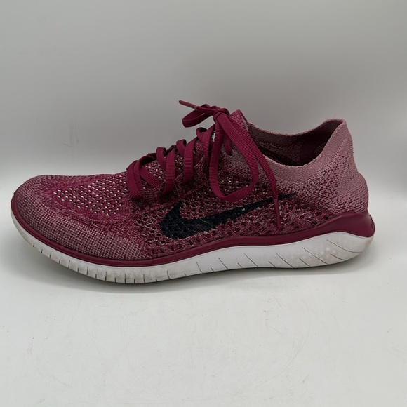 Nike Free RN Flyknit 942839-600 raspberry sneakers/running shoes, size 9 - Picture 5 of 9